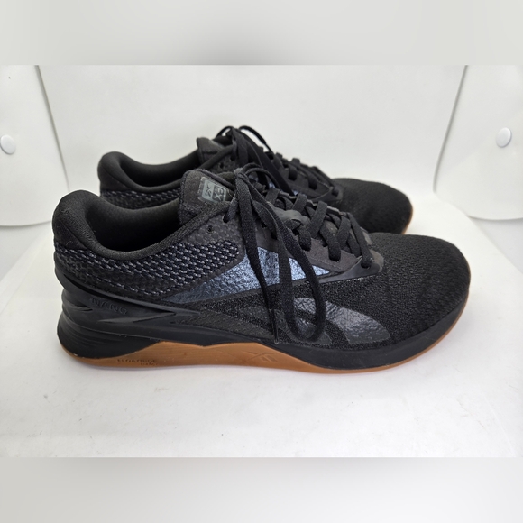 Reebok Nano X3 Shoes Men\'s 6 Black Athletic Training Workout Gym Gum Sneakers
